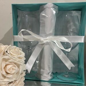 Tiffany & Co. Blue Wine Glass Set